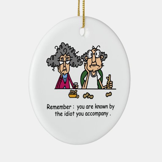 Idioot Company Keramisch Ornament (Rechts)