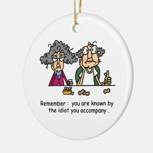 Idioot Company Keramisch Ornament (Links)