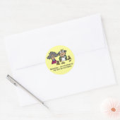 Idioot Company Ronde Sticker (Envelop)