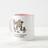 Idioot Company Tweekleurige Koffiemok (Voorkant links)