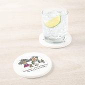 Idioot Company Zandsteen Onderzetter (Zijkant)