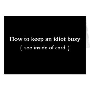 idioot. kaarten