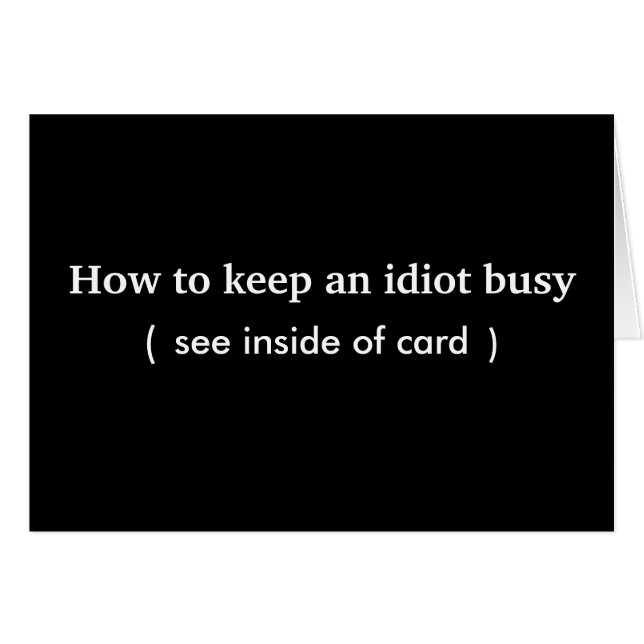 idioot. kaarten (Voorkant Horizontaal)