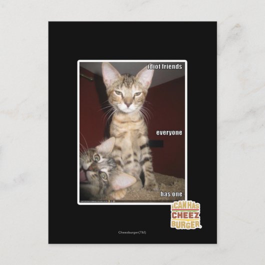 Idioot Vrienden Briefkaart (Voorkant)