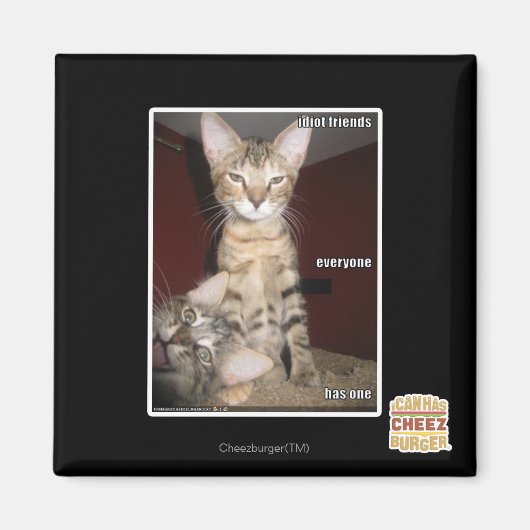 Idioot Vrienden Magneet (Voorkant)