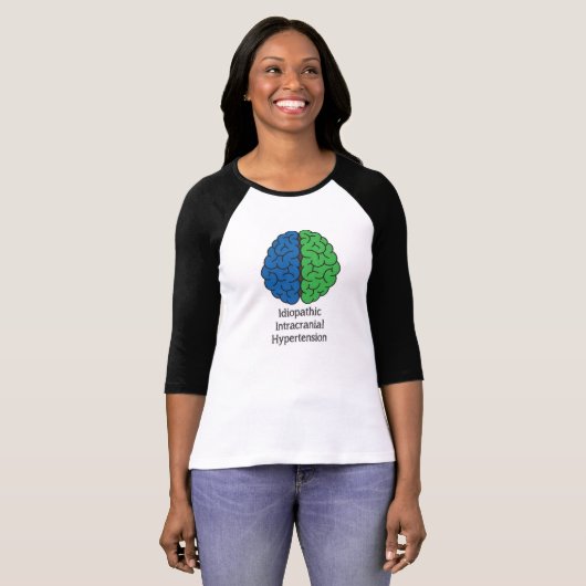 Idiopathische Intracraniale Hypertensie Brain Shir T-shirt (Voorkant volledig)
