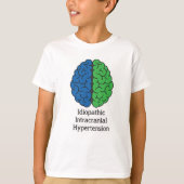 Idiopathische Intracraniale Hypertensie Brain T-shirt (Voorkant)