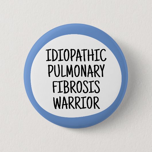 Idiopathische Longfibrose Krijger Ronde Button 5,7 Cm (Voorkant)