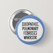 Idiopathische Longfibrose Krijger Ronde Button 5,7 Cm (Voorkant /achterkant)
