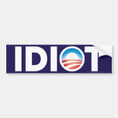 Idiot Bumpersticker (Voorkant)