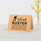 Idiot Buster Kaart (Gele Bloem)