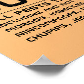 Idiot Buster Poster (Hoek)