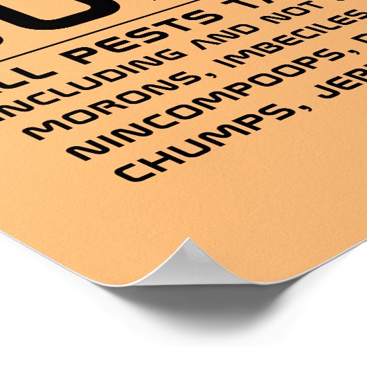 Idiot Buster Poster (Hoek)