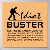 Idiot Buster Poster (Voorkant)