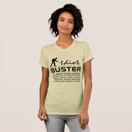 Idiot Buster T-shirt (Voorkant volledig)