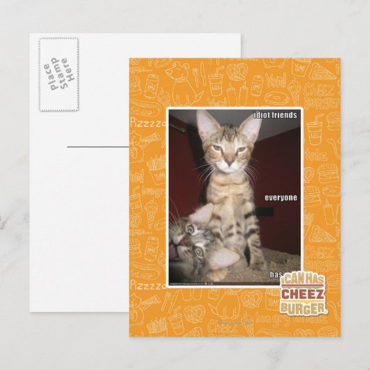 Idiot Friends Briefkaart (Voorkant / Achterkant)