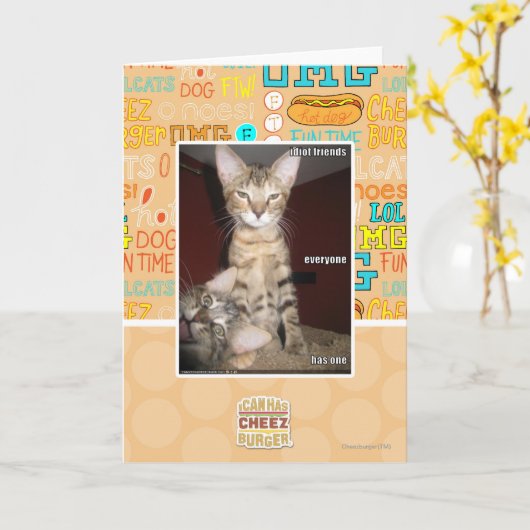 Idiot Friends Kaart (Gele Bloem)