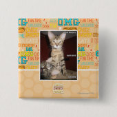 Idiot Friends Vierkante Button 5,1 Cm (Voorkant)