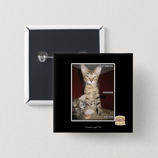 Idiot Friends Vierkante Button 5,1 Cm (Voorkant /achterkant)