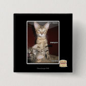 Idiot Friends Vierkante Button 5,1 Cm (Voorkant)