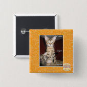 Idiot Friends Vierkante Button 5,1 Cm (Voorkant /achterkant)