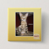 Idiot Friends Vierkante Button 5,1 Cm (Voorkant)