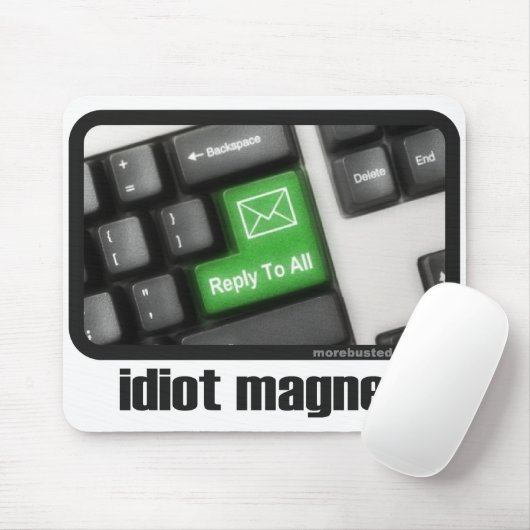 Idiot Magnet (mousepad) Muismat (Met muis)
