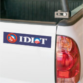 Idiot Obama Bumpersticker (Op Truck)