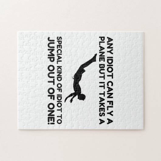 IDIOT SKYDIVING LEGPUZZEL (Horizontaal)