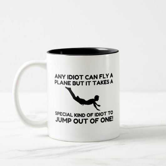 IDIOT SKYDIVING TWEEKLEURIGE KOFFIEMOK (Links)