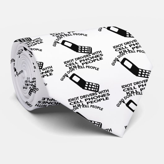 Idioten met mobiele telefoons doden mensen stropdas (Opgerold)