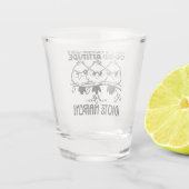 Idiots Happen Funny Bird Quote Gifts  Shot Glas (Achterkant)