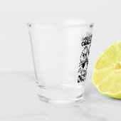 Idiots Happen Funny Bird Quote Gifts  Shot Glas (Links)