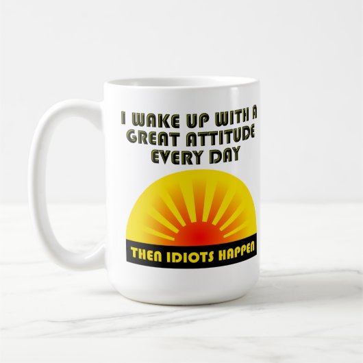Idiots Happen Funny Mug Koffiemok (Links)