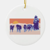 Iditarod Keramisch Ornament (Voorkant)
