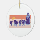 Iditarod Keramisch Ornament (Links)