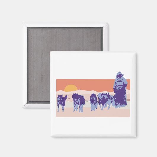 Iditarod Magneet (Voorkant / Achterkant)