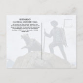 Iditarod National Historic Trail Mile Zero Marker Briefkaart (Achterkant)