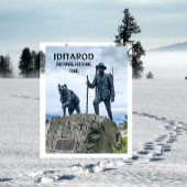 Iditarod National Historic Trail Mile Zero Marker Briefkaart