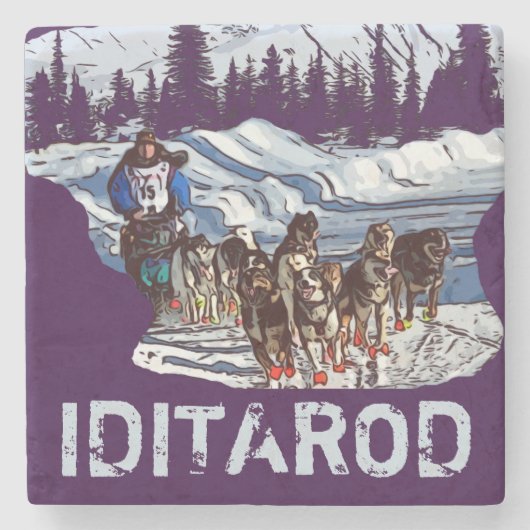 IDITAROD STENEN ONDERZETTER (Voorkant)