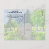 Iditarod Trail Mile Zero, Trail Blazers Standbeeld Briefkaart (Achterkant)