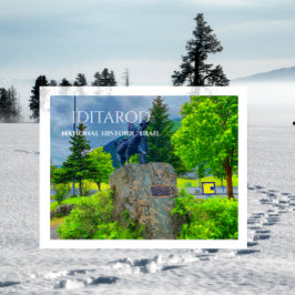 Iditarod Trail Mile Zero, Trail Blazers Standbeeld Briefkaart