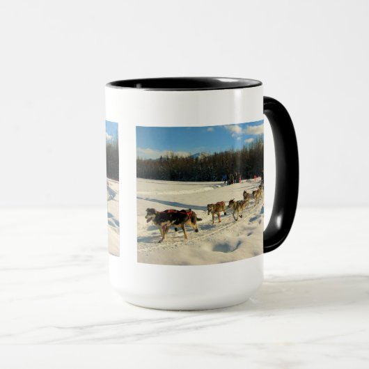 Iditarod Trail Sled Dog Race Mok (Voorkant rechts)