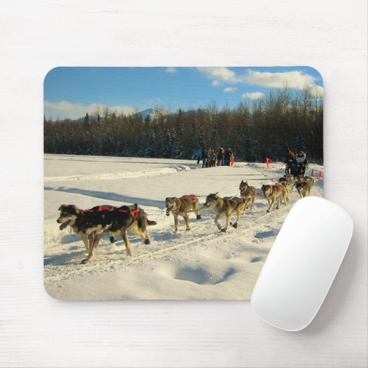 Iditarod Trail Sled Dog Race Muismat (Met muis)
