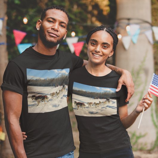 Iditarod Trail sledehondenrace Unisex T-shirt