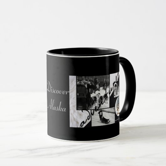 Iditarod Zwart & Wit Mok (Voorkant rechts)