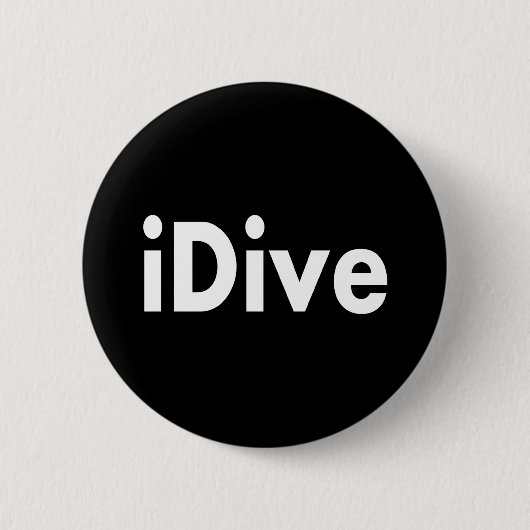iDive Ronde Button 5,7 Cm (Voorkant)