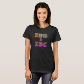 IDK & IDC grappige tekst T-shirt (Voorkant volledig)