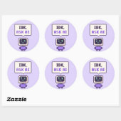 IDK, Vraag AI Grappige AI Pixel Sticker (Vel)