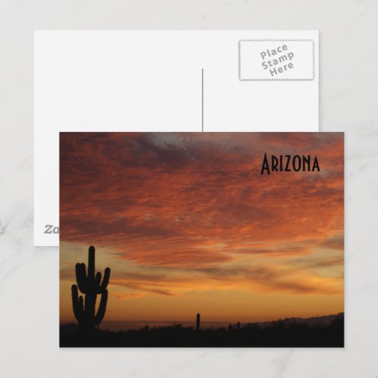 IDKP Arizona sunset-postkaart Briefkaart (Voorkant / Achterkant)